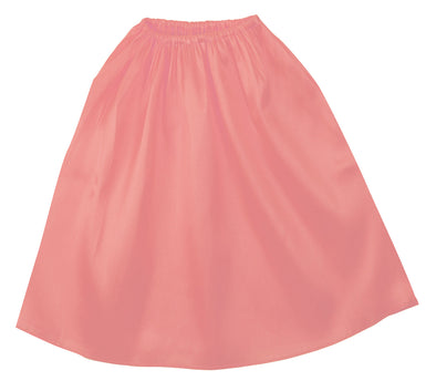 Soft satin jacket/skirt straight peach01