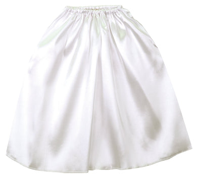 Soft satin jacket/skirt straight white01