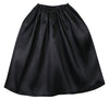 Soft satin jacket/skirt straight black01