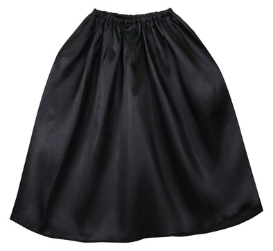 Soft satin jacket/skirt straight black01