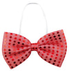 Costume set (sparkling butterfly neck tie red, glitter hat black)03