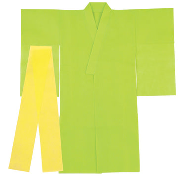 Costume base kimono (with sleeves) yellow green01