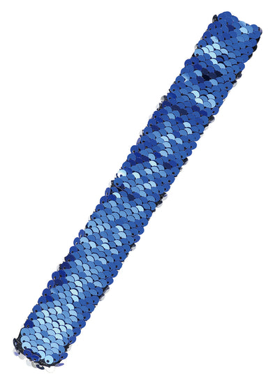Sequin list band blue & silver01