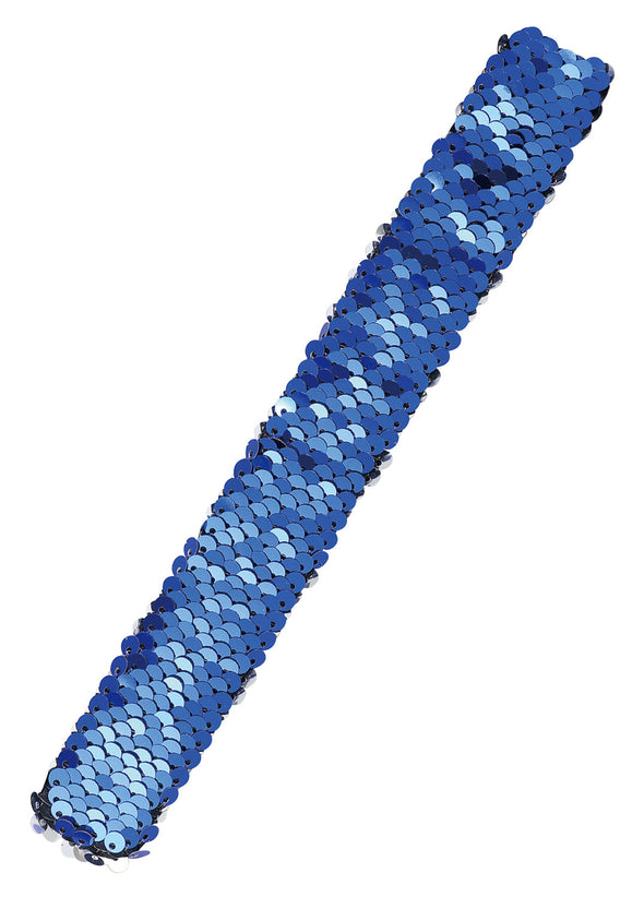 Sequin list band blue & silver01