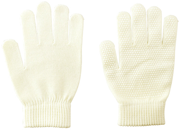 Colored stretchy gloves, large, non-slip, white01