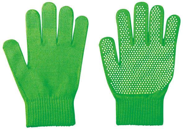 Colored Gloves, Large, Fluorescent Green with Anti-Slip01