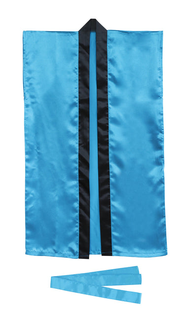 Soft satin long happy J blue (with headband)01