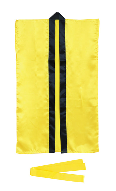 Soft satin long happy J yellow (with headband)01
