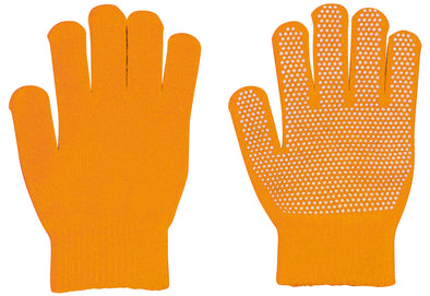 Colored stretchy gloves, large, non-slip, fluorescent orange01