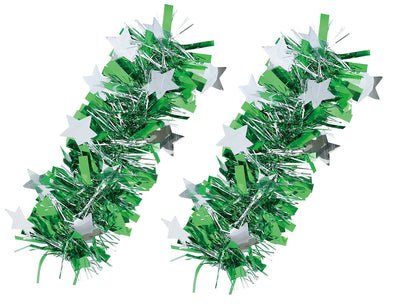 Glitter patch wristband green/silver set of 201