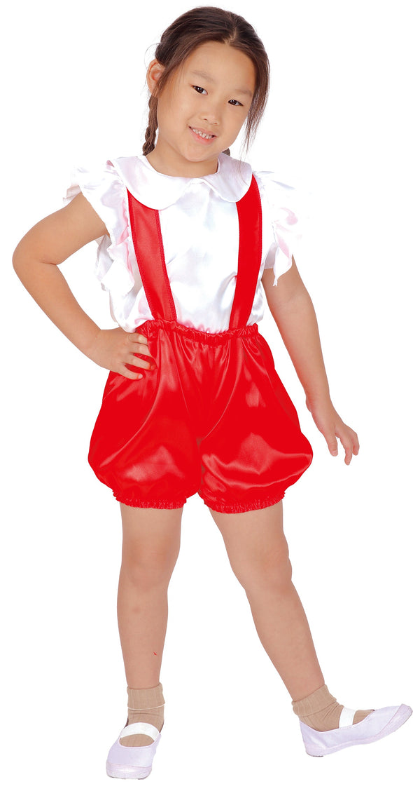 Soft satin salpette pumpkin pants C red03