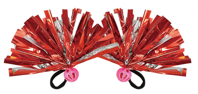 Easy Cheer Pom Pom Red Silver with Bell01