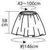 Soft satin jacket/skirt straight brown01