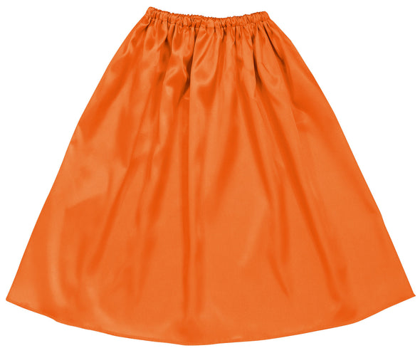 Soft satin jacket/skirt straight orange01
