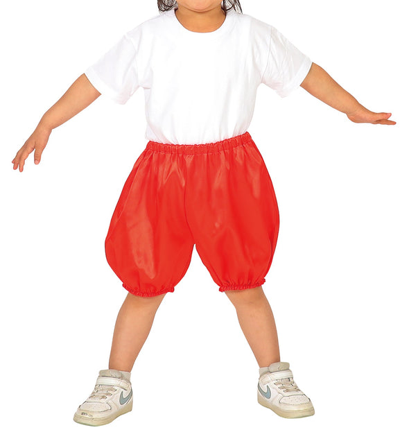 Soft satin pumpkin pants C red02