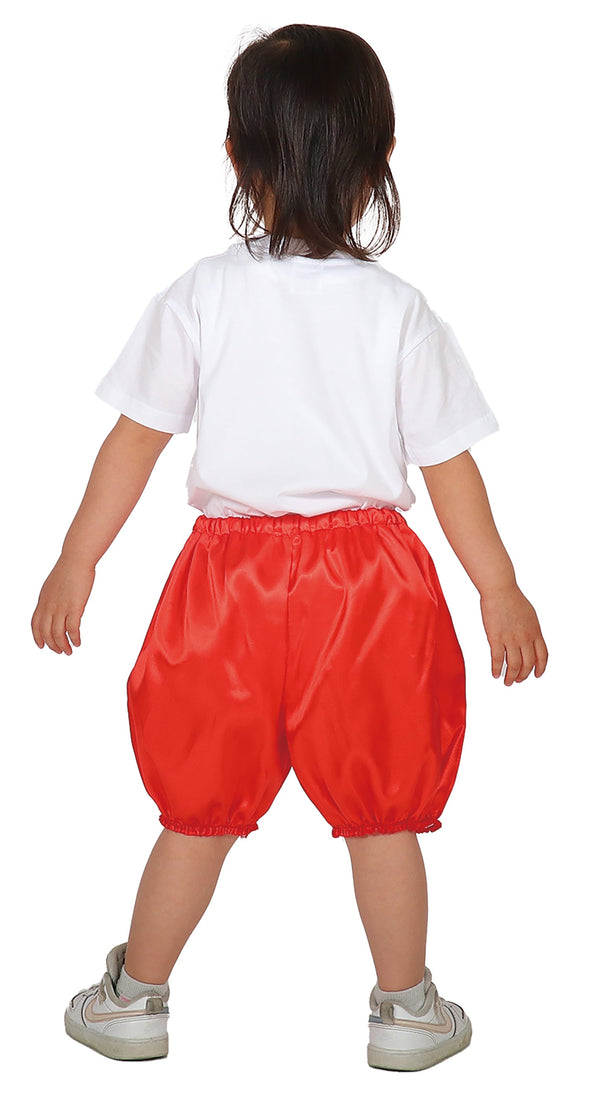 Soft satin pumpkin pants C red03