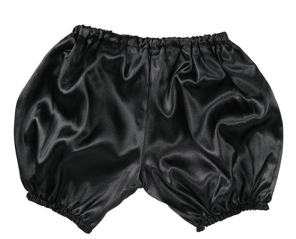 Soft satin pumpkin pants C black01