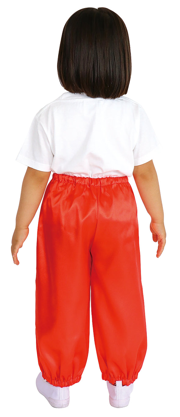 Soft satin salle pants C size red03