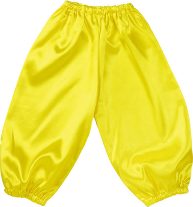 Soft satin salle pants C size yellow01