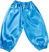 Soft satin salle pants J size blue01