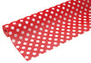 Color non-woven fabric 10m roll polka dot red01