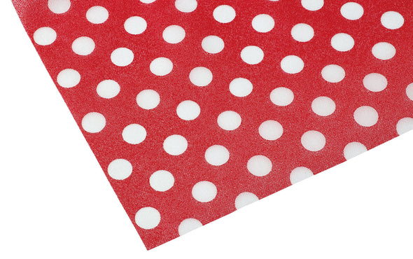 Color non-woven fabric 10m roll polka dot red02
