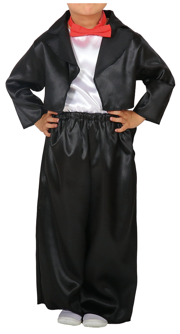 Soft satin jacket black02