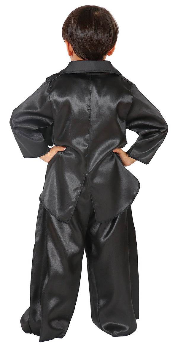 Soft satin jacket black03