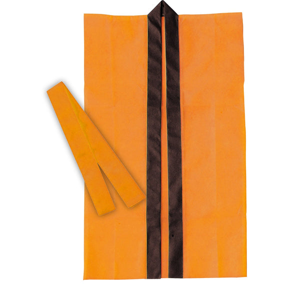 Long Happy Non-woven Fabric Orange J (with headband)01