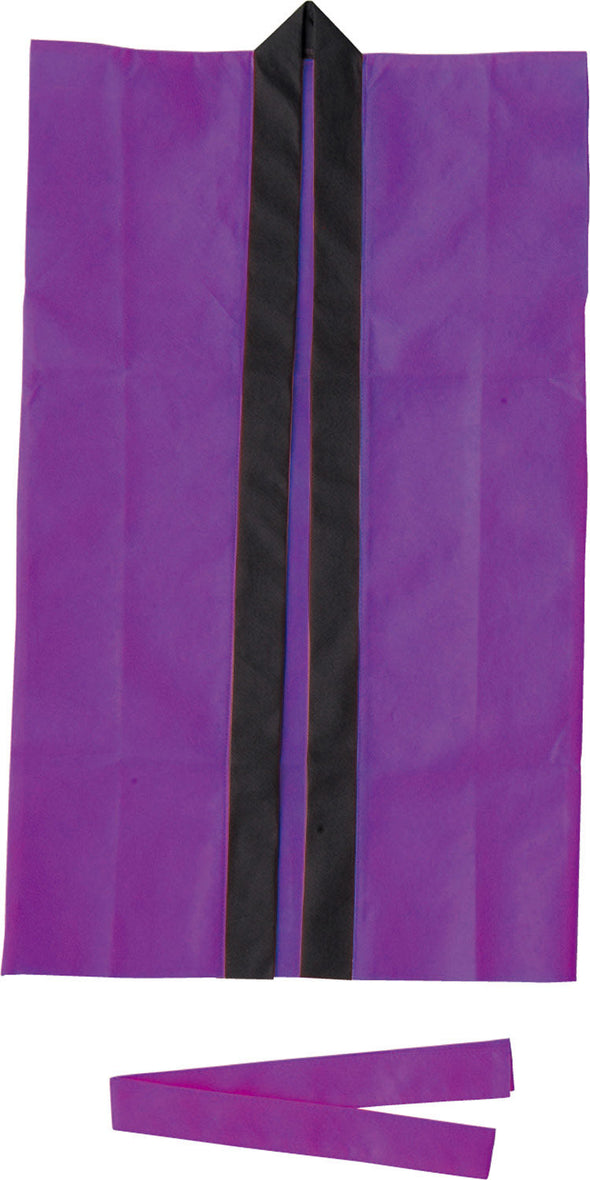 Long happy non-woven fabric purple S (with headband)01