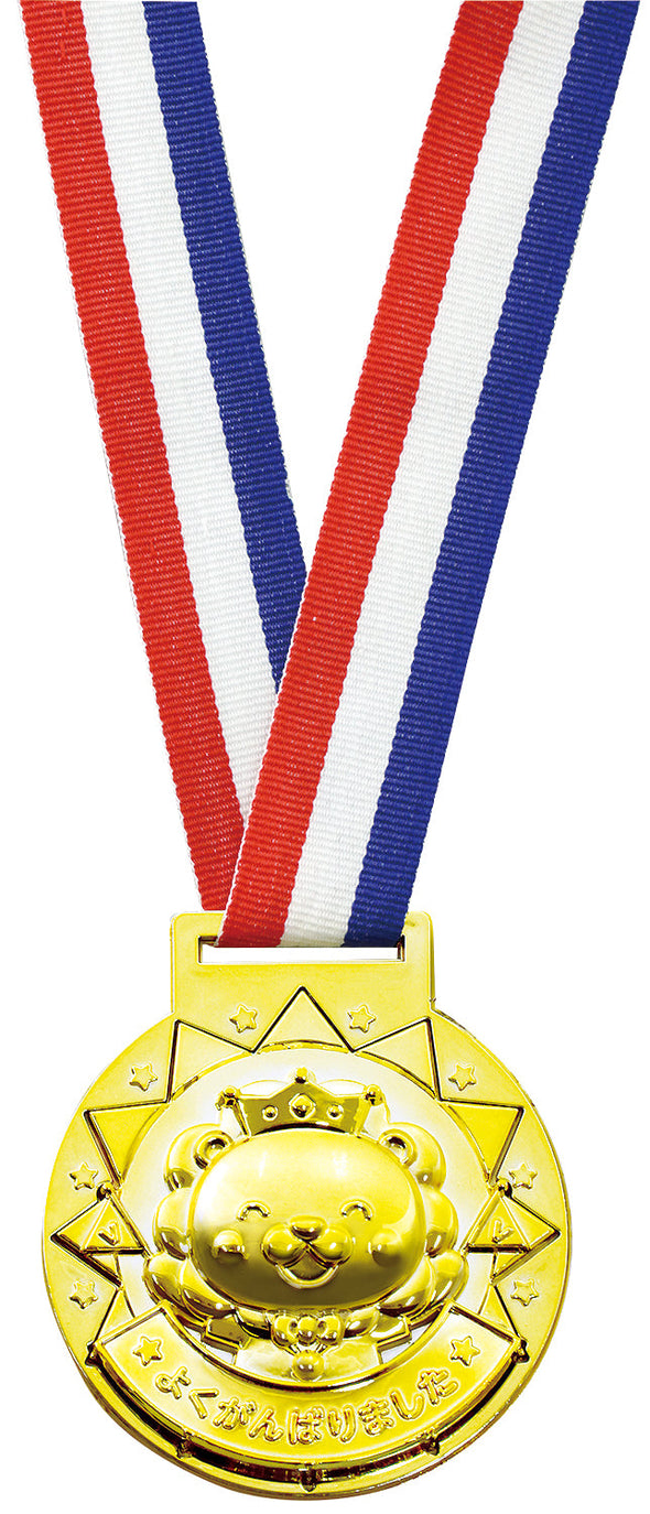 Gold 3D medal Lion01