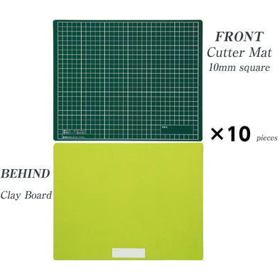 Craft mat B green x yellow green (set of 10)
