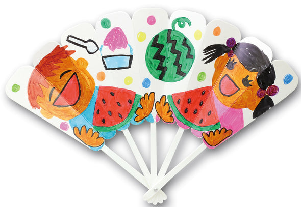Color Dance Fan White/Drawing Fan White03