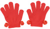 Colorful gloves with bell red01