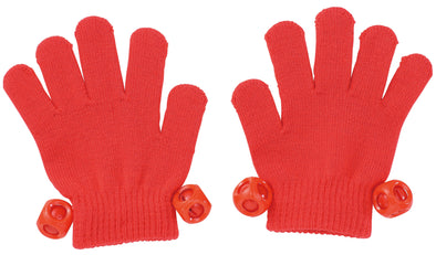 Colorful gloves with bell red01