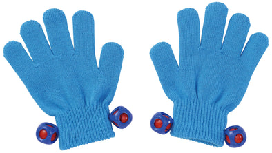 Colored stretchy gloves with bell, blue01