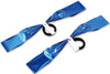 Hand-free pompon name tag with blue silver bar01