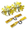 Hand-free pompom with name tag, gold silver01