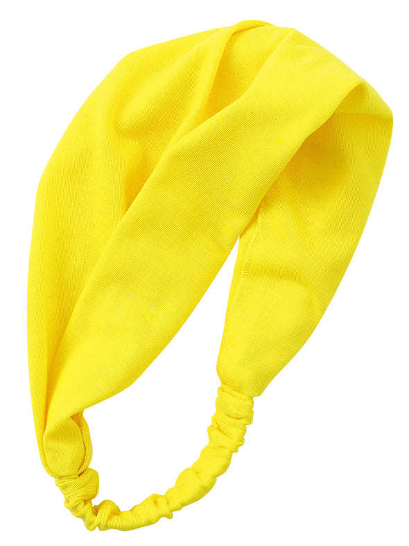 Color Hair Turban Yellow01