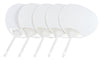 Set of 5 Pori flat pattern fans with white lining01