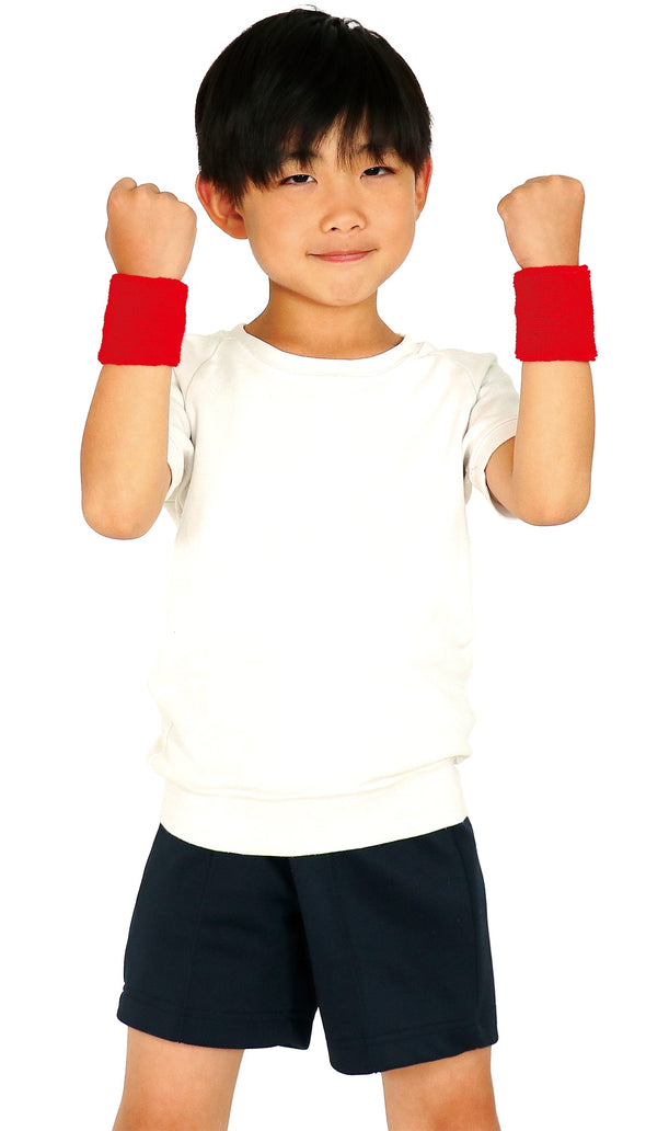 Soft towel wristband red01