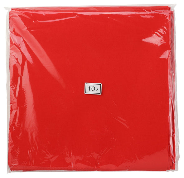 Bandana plain red 10 pieces set01