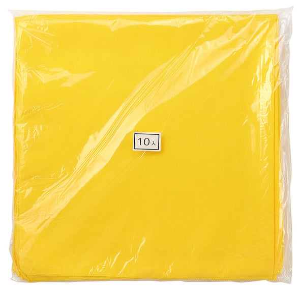 Bandana plain yellow 10 pieces set01