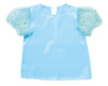 Puff sleeve soft satin shirt light blue01