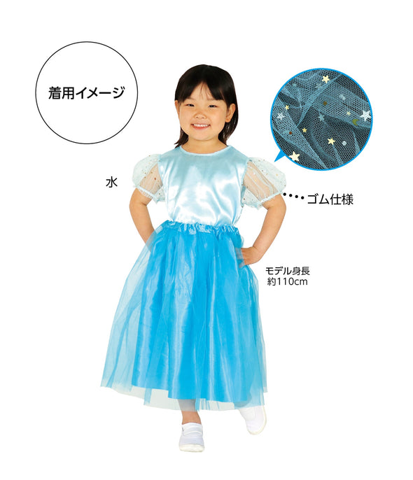 Puff sleeve soft satin shirt light blue02