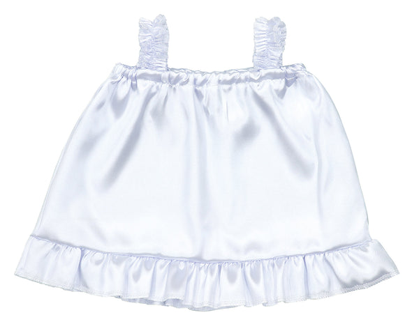Soft satin dress white01