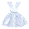 Soft satin pillow skirt white01