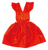 Soft satin pillow skirt red01