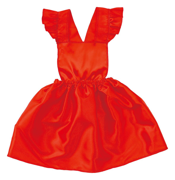 Soft satin pillow skirt red01