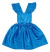 Soft satin pillow skirt blue01